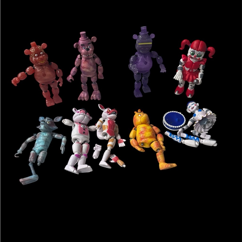 Five Nights At Freddy's Fnaf Figures Bundle Job Lot Complete Figs And Parts